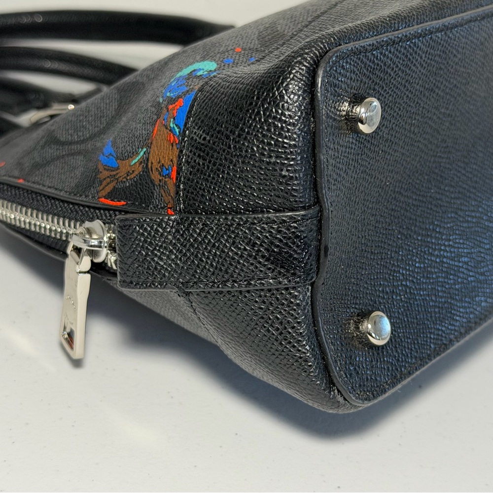Coach Mini Sierra Satchel with Bird Print - Picture 6 of 12